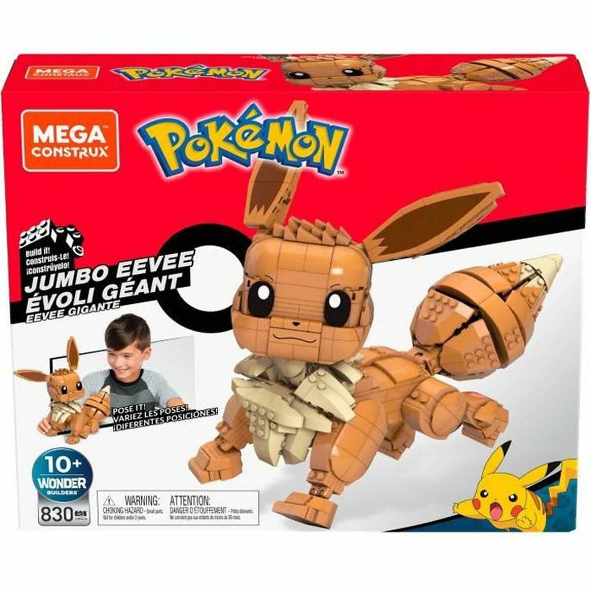 Set de Construcție Pokémon Pokemon Eevee Giant Multicolor - Jucarii si jocuri