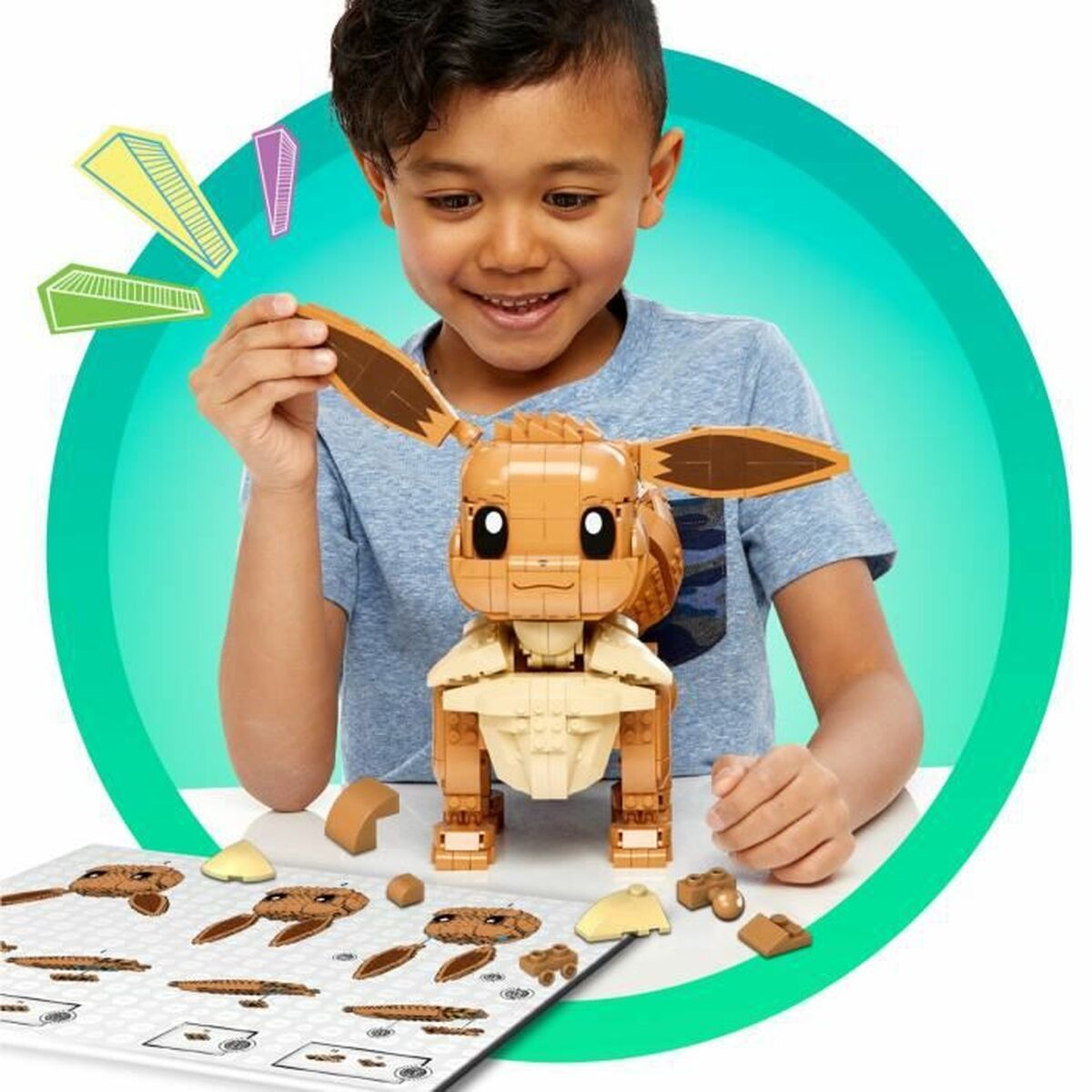 Set de Construcție Pokémon Pokemon Eevee Giant Multicolor - Jucarii si jocuri