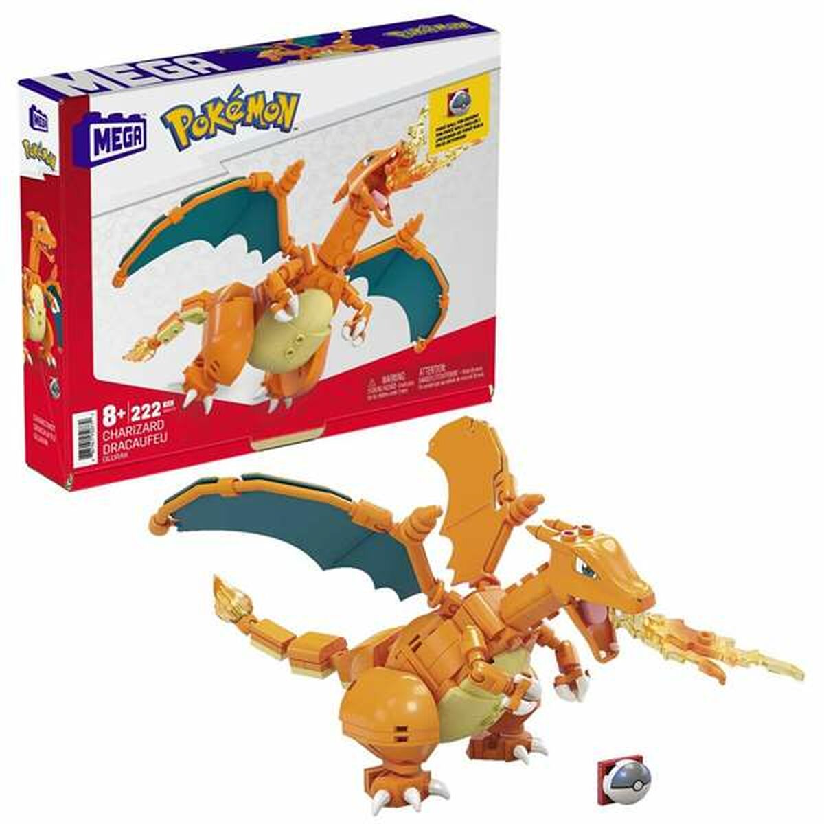 Set de Construcție Pokémon Mega Charizard 222 Piese - Jucarii si jocuri