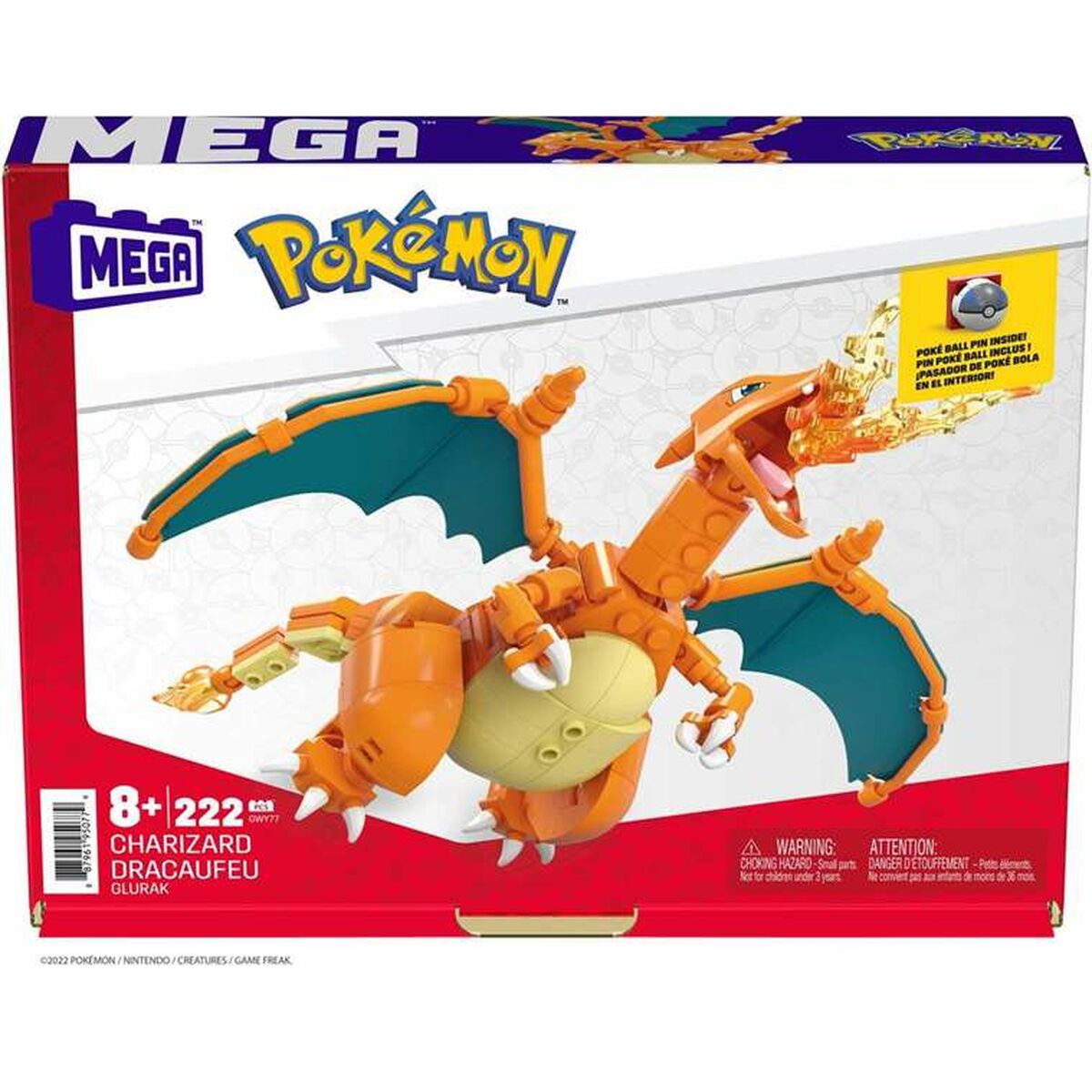 Set de Construcție Pokémon Mega Charizard 222 Piese - Jucarii si jocuri