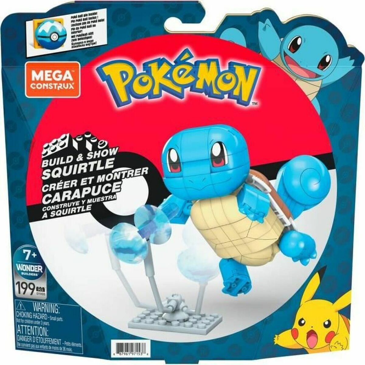 Playset Pokémon Squirtle Pokémon to Build 200 Piese - Jucarii si jocuri, Păpuși și figurine