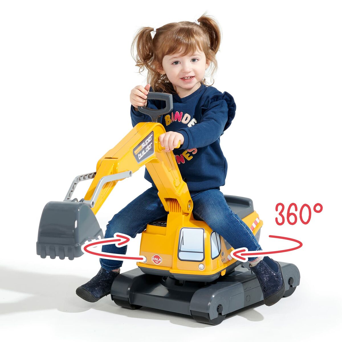 Mașină-Premergător Falk Power Shift Excavator Galben - Jucarii si jocuri, În aer liber și sport