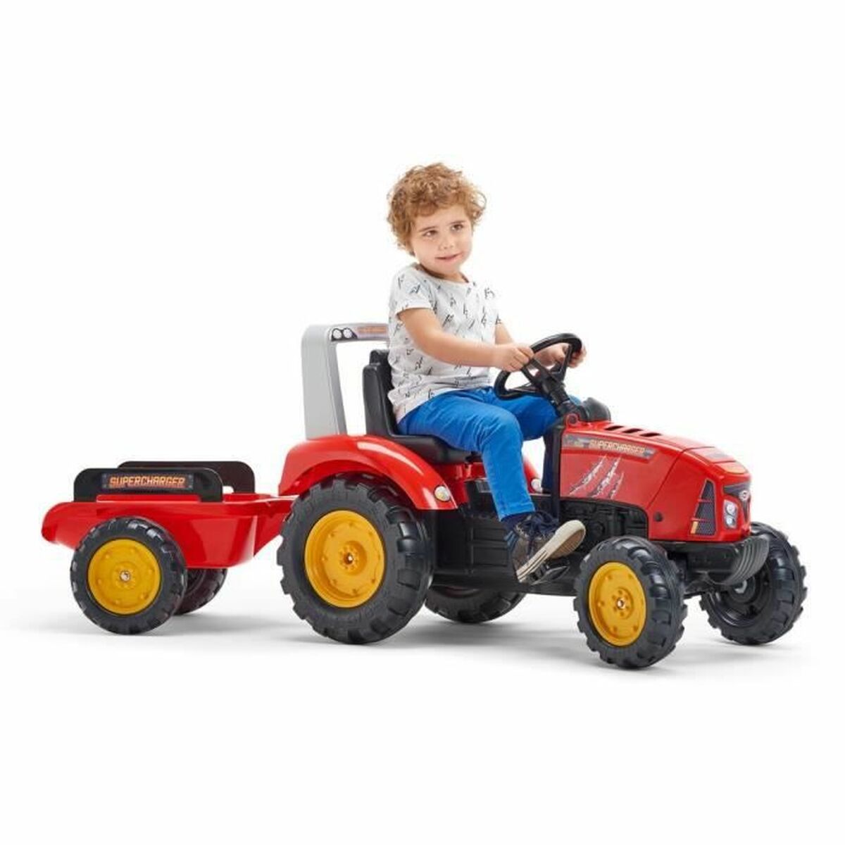 Tractor cu Pedale Falk Supercharger 2020AB Roșu - Jucarii si jocuri, În aer liber și sport