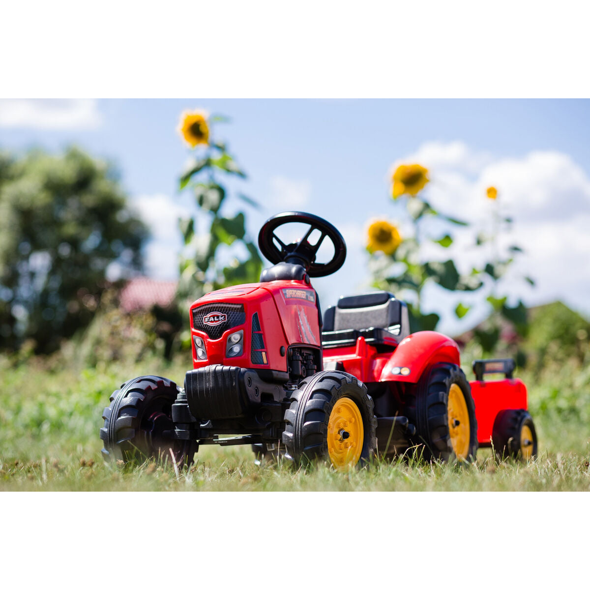 Tractor cu Pedale Falk Supercharger 2030AB Roșu - Jucarii si jocuri, În aer liber și sport