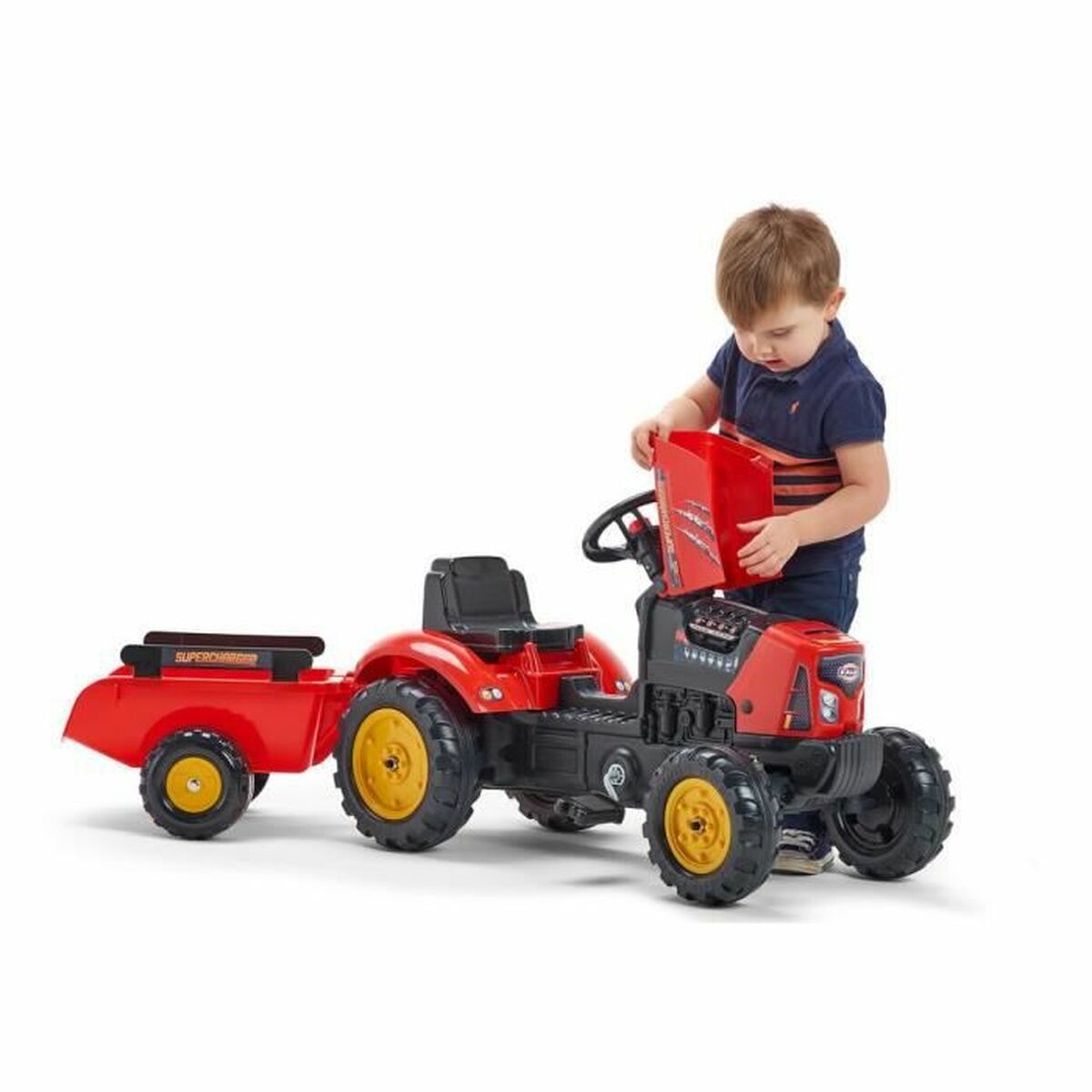 Tractor cu Pedale Falk Supercharger 2030AB Roșu - Jucarii si jocuri, În aer liber și sport