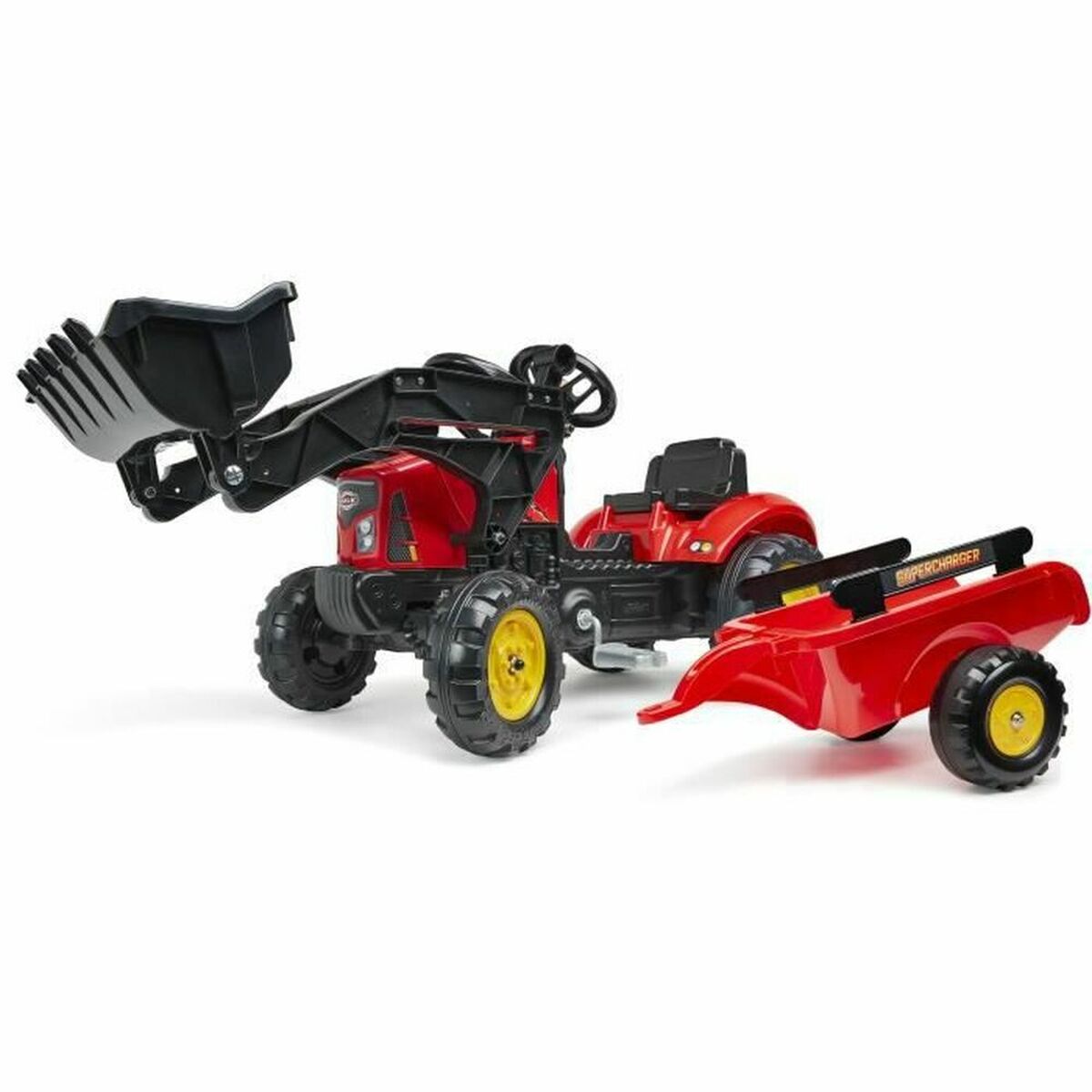Tractor cu Pedale Falk Lander Z160X Roșu - Jucarii si jocuri, În aer liber și sport