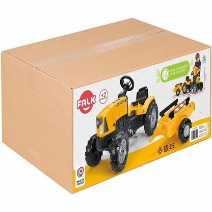 Tractor cu Pedale Falk Galben - Jucarii si jocuri, În aer liber și sport