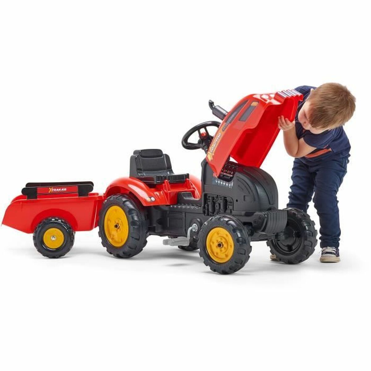 Tractor cu Pedale Falk 2046AB rouge - Jucarii si jocuri, În aer liber și sport
