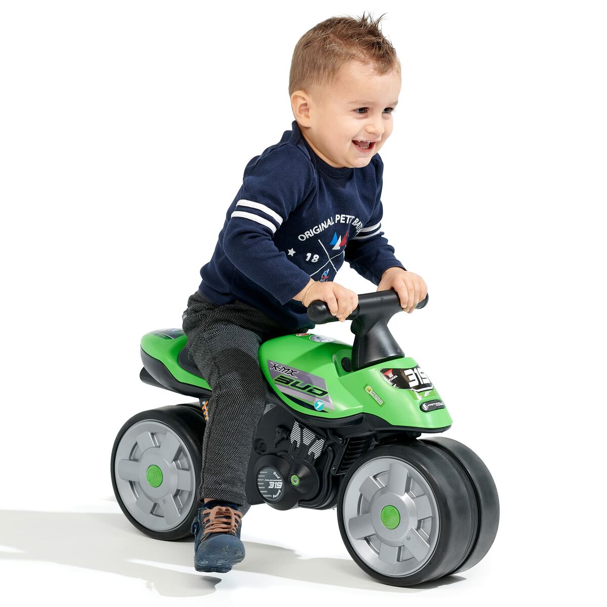 Motocicletă fără Pedale Falk Baby Moto Team Bud Racing - Jucarii si jocuri, În aer liber și sport