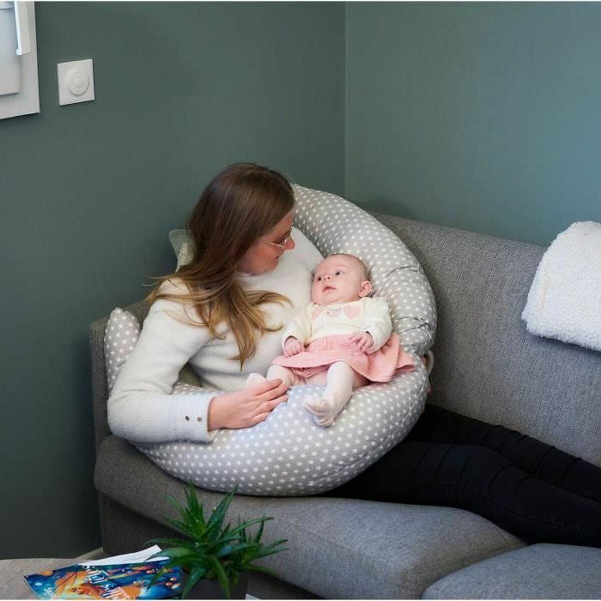 Pernă de Alăptare ThermoBaby Multicolor - Bebelus, Alăptarea și hrănirea