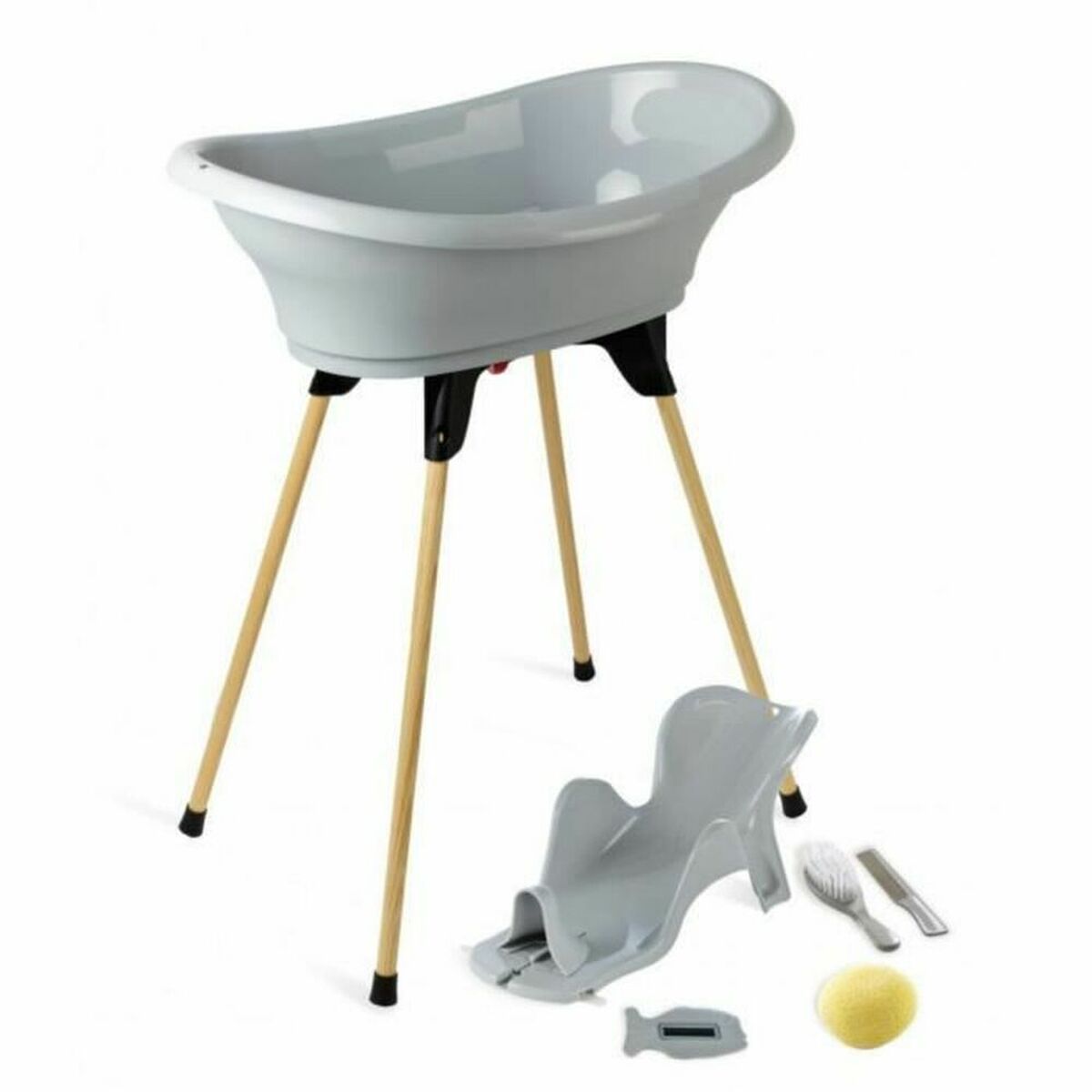 Cadă de baie ThermoBaby Vasco Gri Bebeluș - Bebelus, Igienă și îngrijire