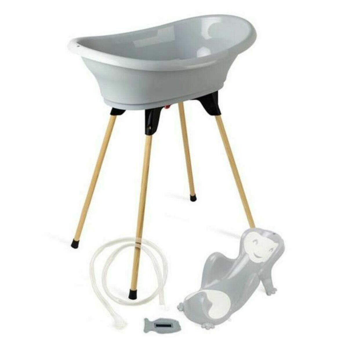 Cadă de baie ThermoBaby Vasco Gri - Bebelus, Igienă și îngrijire