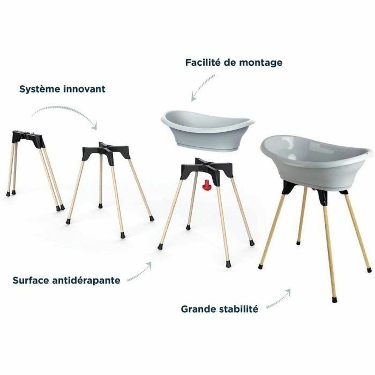 Cadă de baie ThermoBaby Vasco 9 in 1 - Bebelus, Igienă și îngrijire