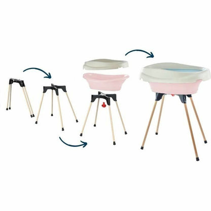 Schimbător 2 in 1 Cadă de baie Roz - Bebelus, Dormitor