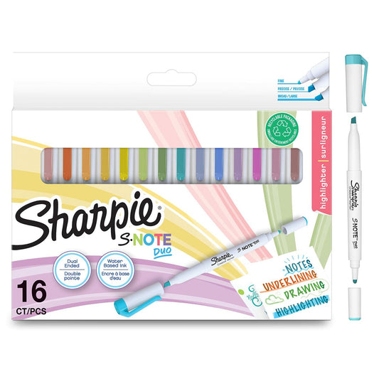 Set de Carioci Sharpie S-Note Duo Double 16 Piese - Birou și papetărie, Pixuri, creioane și articole de scris
