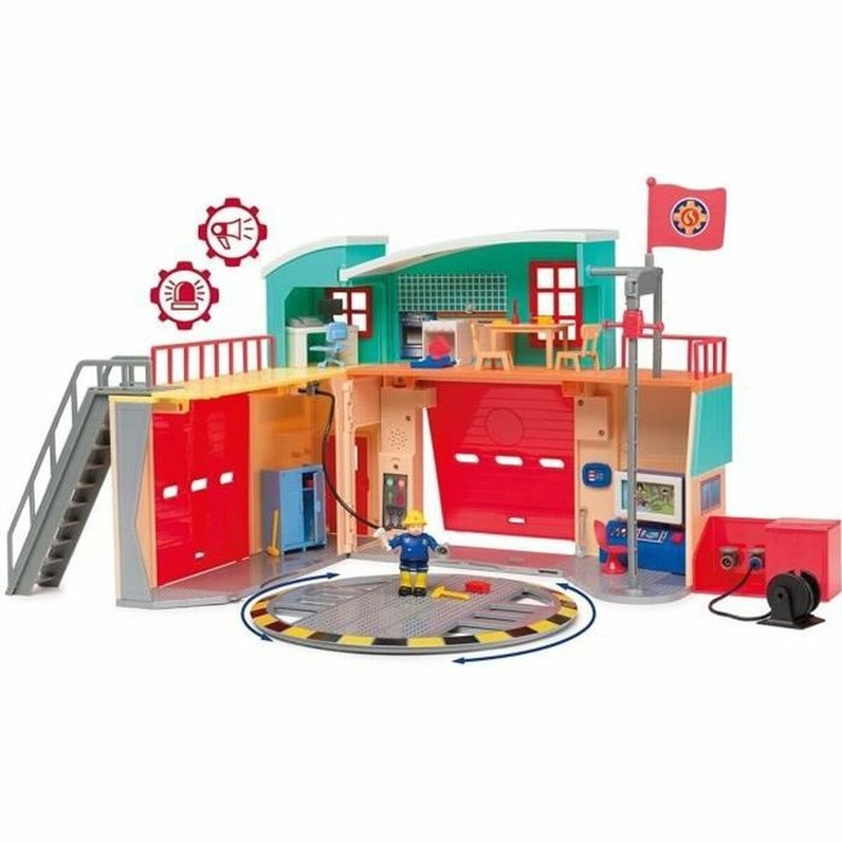 Playset Smoby Caserne de Pompiers Électronique - Jucarii si jocuri, Păpuși și figurine