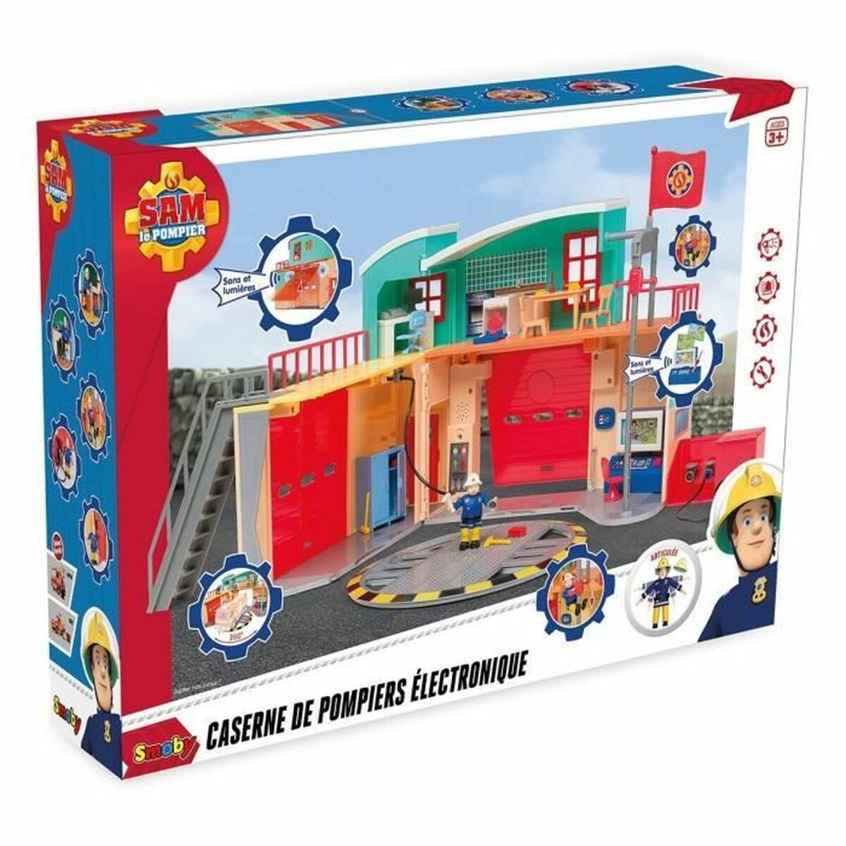Playset Smoby Caserne de Pompiers Électronique - Jucarii si jocuri, Păpuși și figurine
