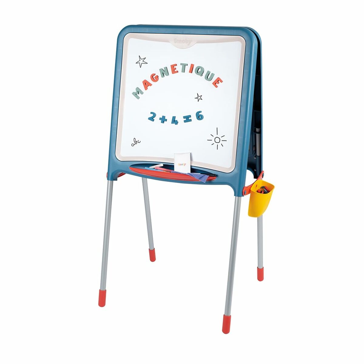 Tablă cu Două Fețe Smoby Pliabil 80 Piese 105 x 49 x 52 cm - Jucarii si jocuri, Activități creative