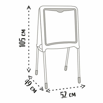 Tablă cu Două Fețe Smoby Pliabil 80 Piese 105 x 49 x 52 cm - Jucarii si jocuri, Activități creative