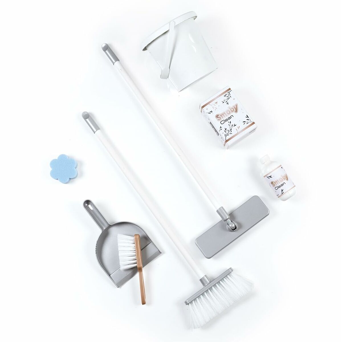 Cărucior Curățenie Smoby Rowenta Deluxe, Aspirator Electronic cu Sunete, 71% Material Reciclat - Jucarii si jocuri, Imitații de jocuri