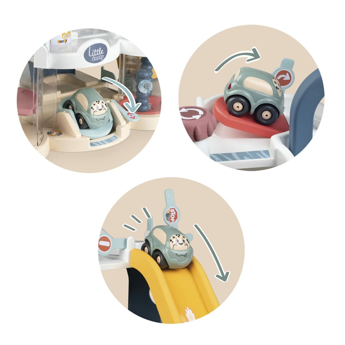 Garaj Parking cu Vehicule Smoby First Garage - Jucarii si jocuri, Păpuși și figurine