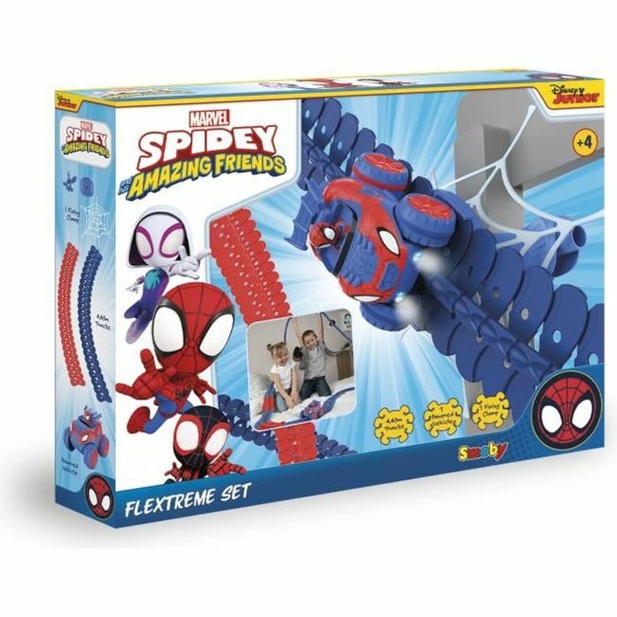 Pistă de Curse Smoby Spidey Amazing Friends Flextrem set - Jucarii si jocuri, Vehicule