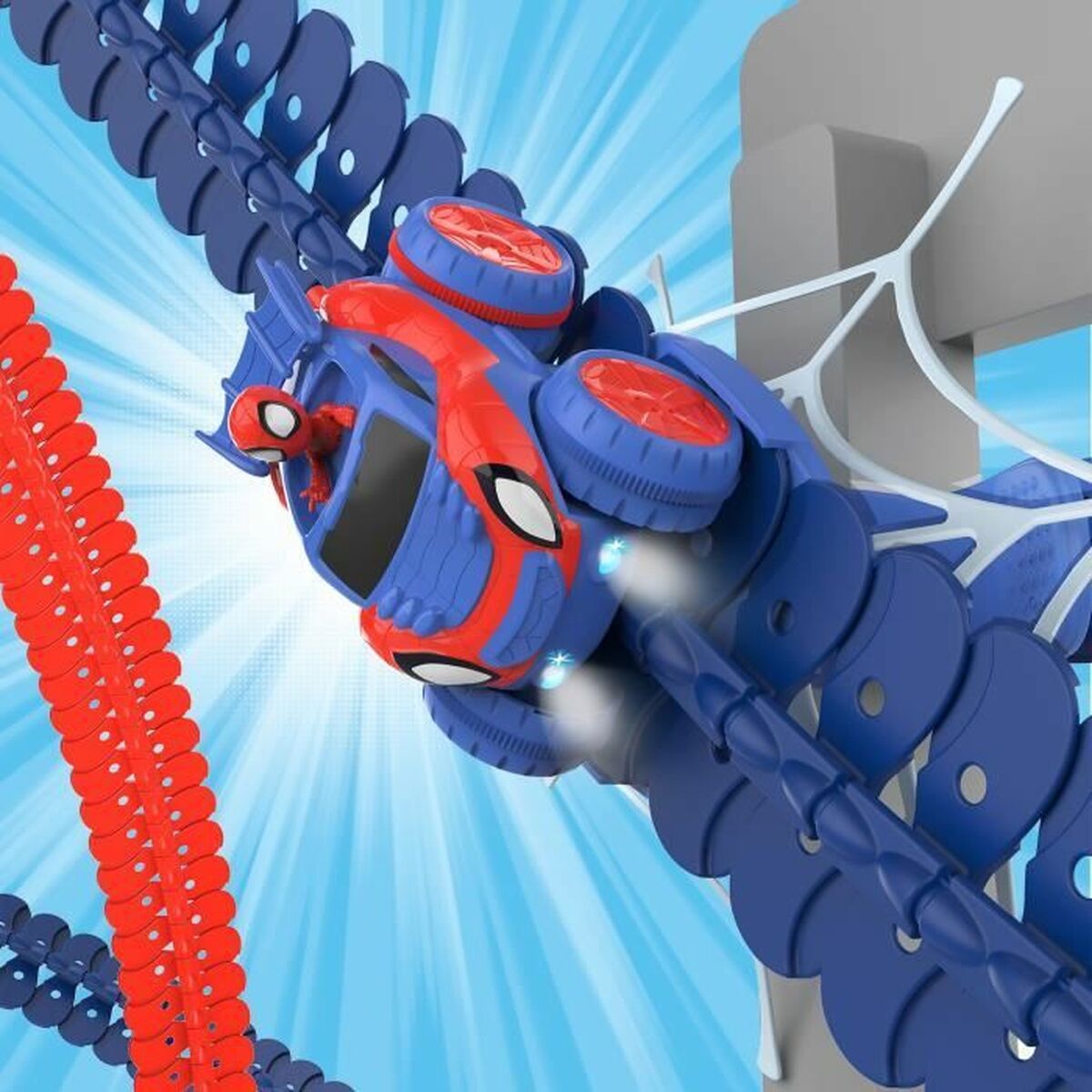 Pistă de Curse Smoby Spidey Amazing Friends Flextrem set - Jucarii si jocuri, Vehicule