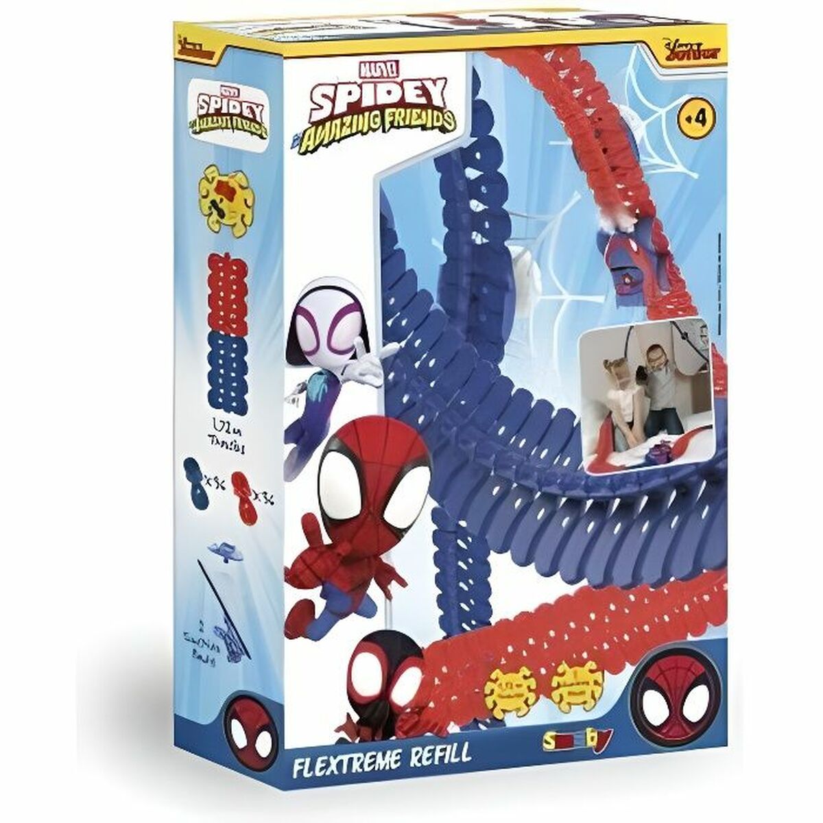 Pistă de Curse Smoby Spidey Amazing Friends - Jucarii si jocuri, Vehicule