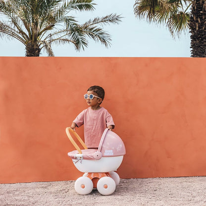 Cărucior Păpuși Smoby Baby Nurse, Roți Mari Silențioase, 62% Reciclat, 18+ Luni - Jucarii si jocuri, Imitații de jocuri