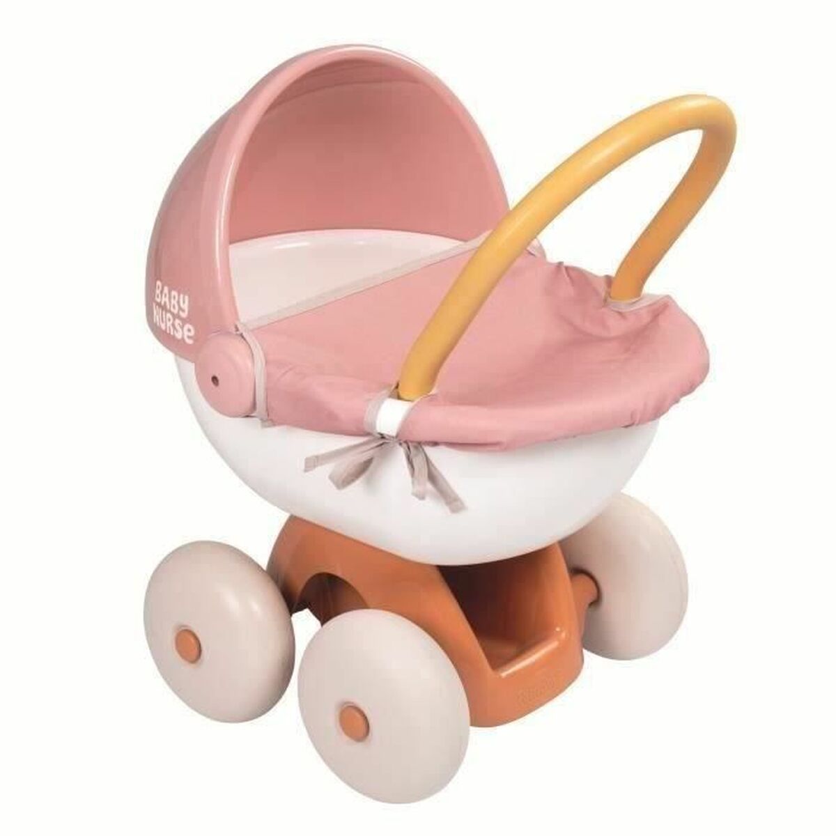 Cărucior Păpuși Smoby Baby Nurse, Roți Mari Silențioase, 62% Reciclat, 18+ Luni - Jucarii si jocuri, Imitații de jocuri