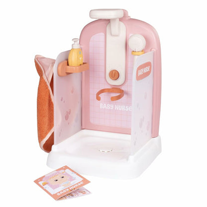 Cabină de Duș Funcțională Smoby Baby Nurse (42 cm), Duș Real, Rezervor de Apă, 3 Accesorii, 3+ Ani - Jucarii si jocuri, Imitații de jocuri