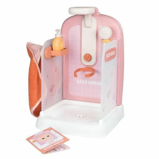 Cabină de Duș Funcțională Smoby Baby Nurse (42 cm), Duș Real, Rezervor de Apă, 3 Accesorii, 3+ Ani - Jucarii si jocuri, Imitații de jocuri