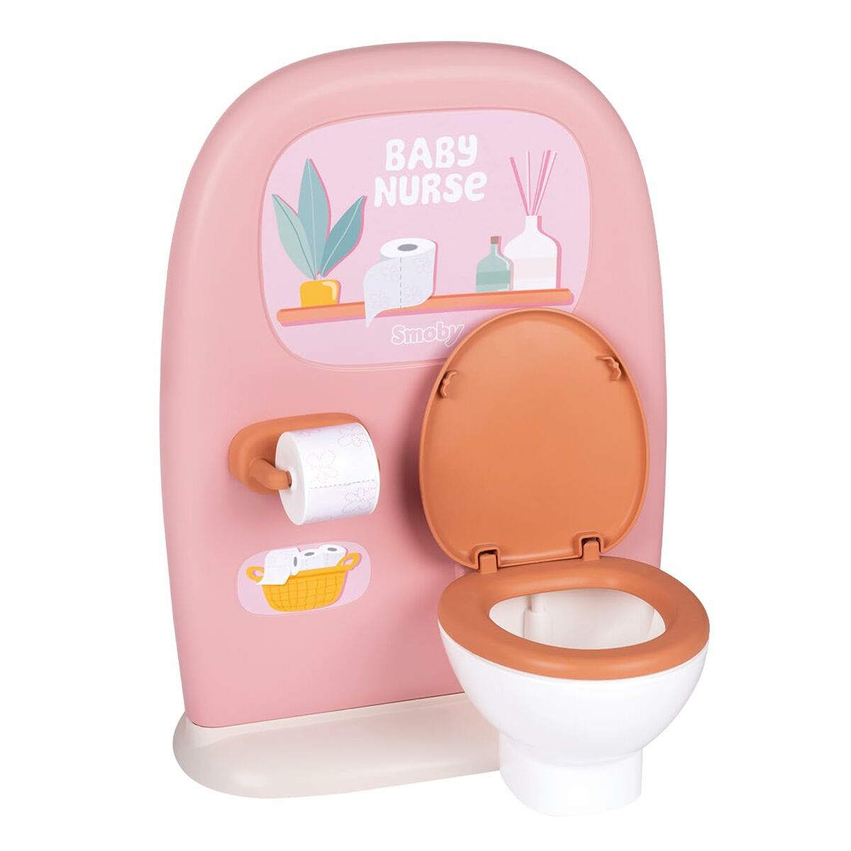 Set Toaletă și Chiuvetă Smoby Baby Nurse 2-în-1, Oglindă, 2 Accesorii - Jucarii si jocuri, Imitații de jocuri