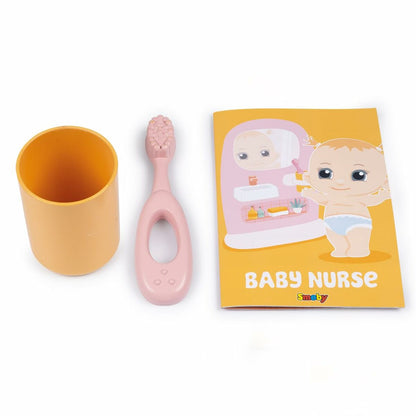 Set Toaletă și Chiuvetă Smoby Baby Nurse 2-în-1, Oglindă, 2 Accesorii - Jucarii si jocuri, Imitații de jocuri