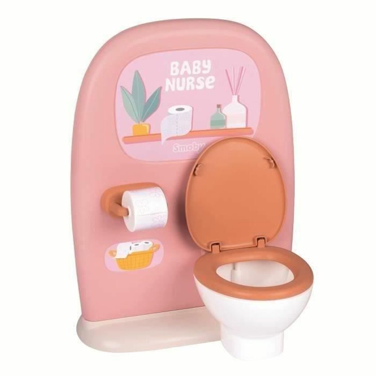 Set Toaletă și Chiuvetă Smoby Baby Nurse 2-în-1, Oglindă, 2 Accesorii - Jucarii si jocuri, Imitații de jocuri