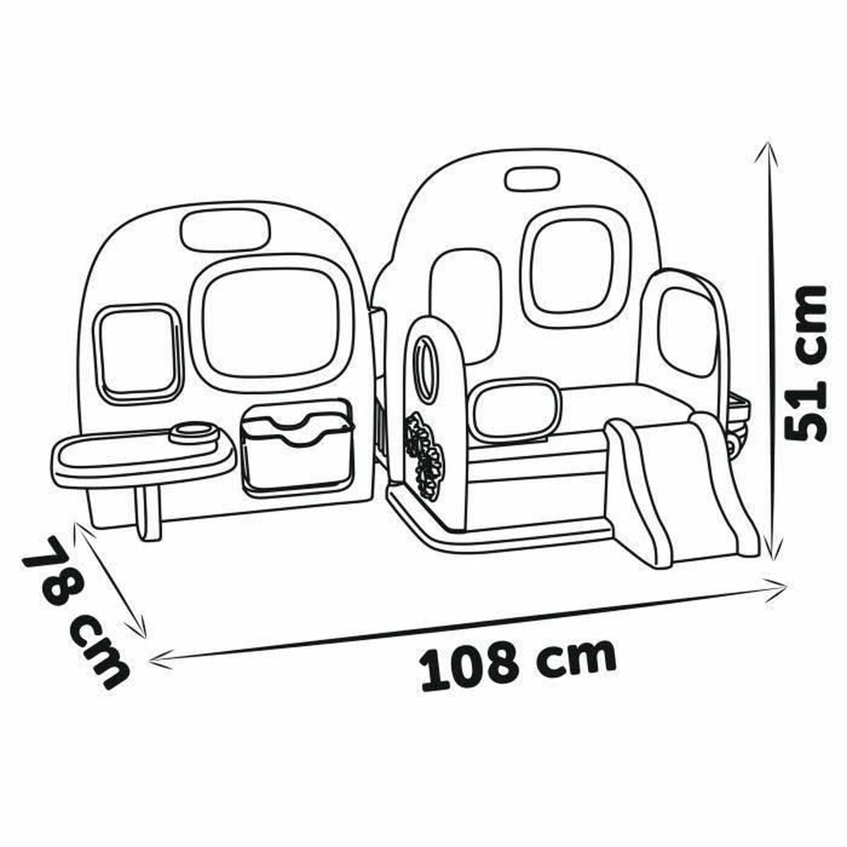 Centru de Îngrijire Smoby Baby Care Rotativ 360°, 3-în-1, Tablă, Tobogan - Jucarii si jocuri, Imitații de jocuri