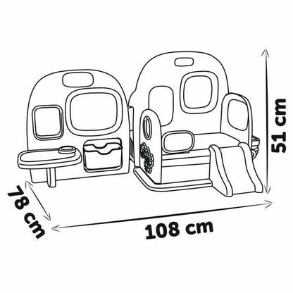 Centru de Îngrijire Smoby Baby Care Rotativ 360°, 3-în-1, Tablă, Tobogan - Jucarii si jocuri, Imitații de jocuri