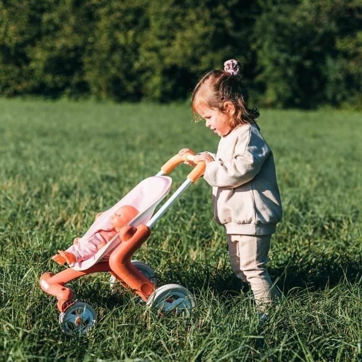 Cărucior Sport Păpuși Smoby Baby Nurse, Roți Pivotante, Cadru Metalic, 42 cm - Jucarii si jocuri, Imitații de jocuri