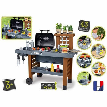 Bucătărie de Jucărie Smoby Garden Kitchen Grătare 43 Piese - Jucarii si jocuri, Imitații de jocuri