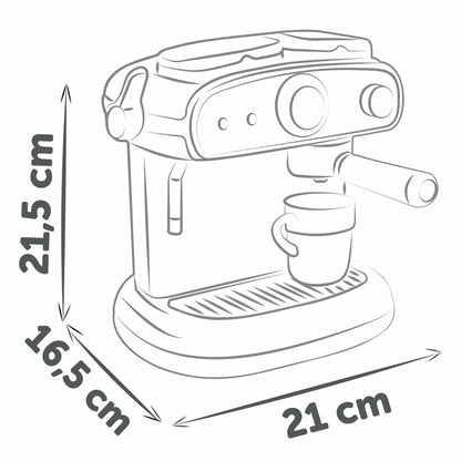 Espressor de Cafea Smoby Electronic, Funcție Apă, Lumini și Sunete, Căni Magice, 3+ Ani - Jucarii si jocuri, Imitații de jocuri