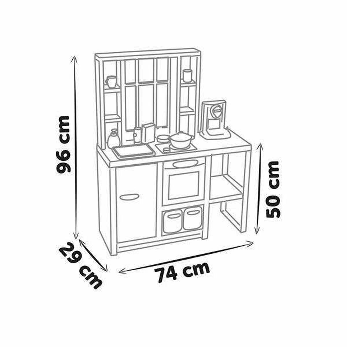 Bucătărie de Jucărie Smoby Loft 32 Piese 96 x 74 x 29 cm - Jucarii si jocuri, Imitații de jocuri