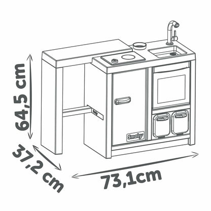Bucătărie de Joacă Smoby, Cuptor și Aragaz, Echipată Complet - Jucarii si jocuri, Imitații de jocuri