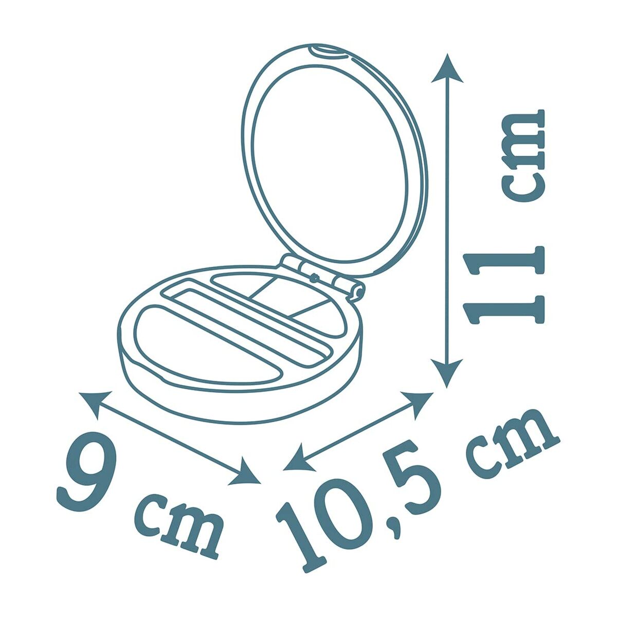 Machiaj pentru Copii Smoby My Beauty Powder Compact Gri - Jucarii si jocuri, Costume și accesorii