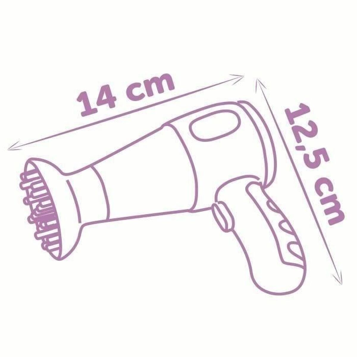 Set de Coafură Smoby Disney Princess (9 Accesorii), Uscător de Păr Electronic, Oglindă și Perie, 3+ Ani - Jucarii si jocuri, Imitații de jocuri