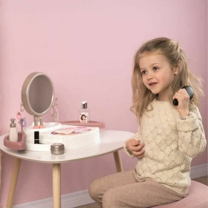 Set de Frumusețe Smoby My Beauty cu Oglindă Rotativă, 15 Accesorii, 57% Reciclat, 3+ Ani - Jucarii si jocuri, Imitații de jocuri