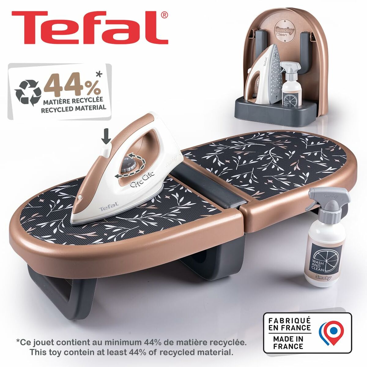 Măsuță de Călcat de Masă Smoby Tefal, Fier Electronic, Suport Vertical - Jucarii si jocuri, Imitații de jocuri