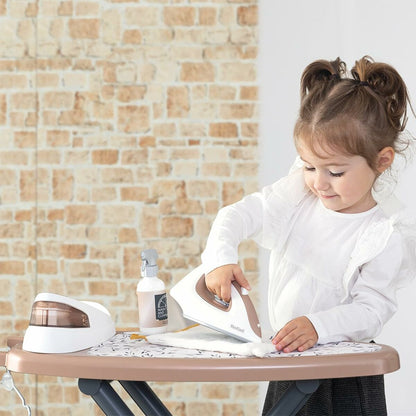 Măsuță de Călcat Smoby Tefal cu Fier de Călcat Electronic, 9 Accesorii, Pliabilă, 3+ Ani - Jucarii si jocuri, Imitații de jocuri