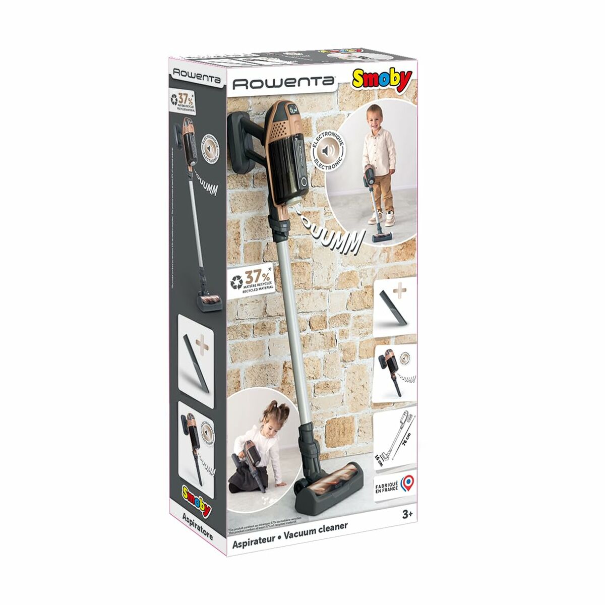 Aspirator Vertical Electronic de Jucărie Rowenta, Sunete Reale, 2-în-1 - Jucarii si jocuri, Imitații de jocuri