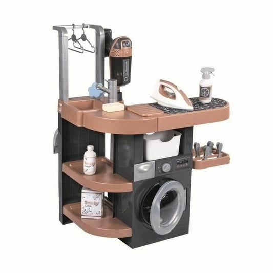Set de Curățenie Smoby Rowenta, Mașină de Spălat & Aspirator Electronic, 78 cm, 17 Accesorii, 43% Material Reciclat - Jucarii si jocuri, Imitații de jocuri