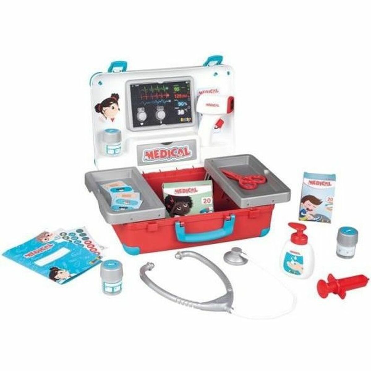 Trusă medicală de jucărie cu accesorii Smoby - Jucarii si jocuri, Imitații de jocuri